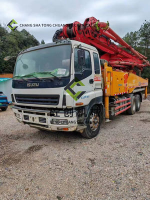 49 मीटर का इस्तेमाल किया हुआ कंक्रीट पंप ट्रक 8x4 3 अक्ष