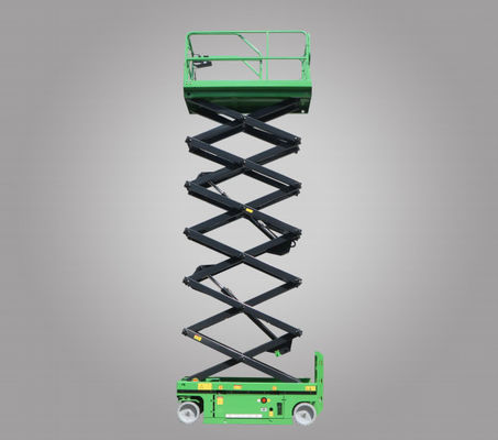 4*2 ड्राइव मोड एरियल वर्क प्लेटफॉर्म Z10W Z12W 8x6V/200Ah बैटरी के साथ तरल पदार्थ संचालित कैंची प्रकार